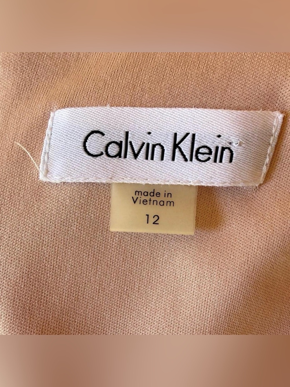 Calvin Klein Sleeveless Pale Pink Midi Sheath Dress - Picture 3 of 6